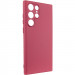 Чохол TPU GETMAN Liquid Silk Full Camera на Samsung Galaxy S24 Ultra (Бордовий / Marsala)