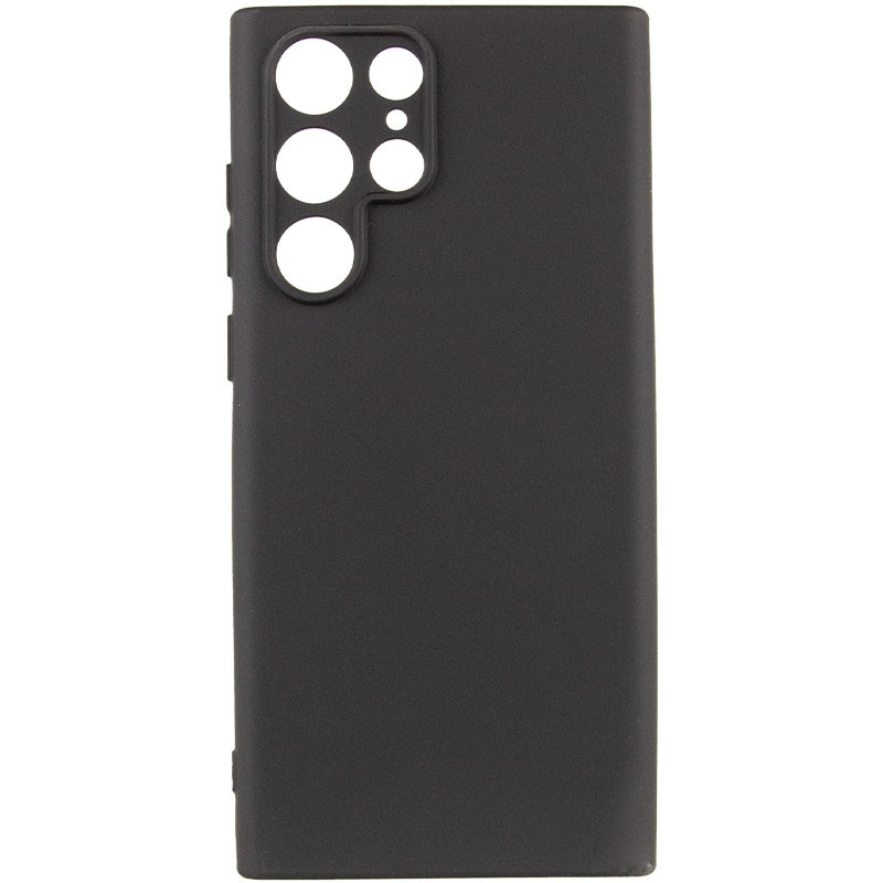 Фото Чехол TPU GETMAN Liquid Silk Full Camera для Samsung Galaxy S24 Ultra (Черный / Black) на vchehle.ua