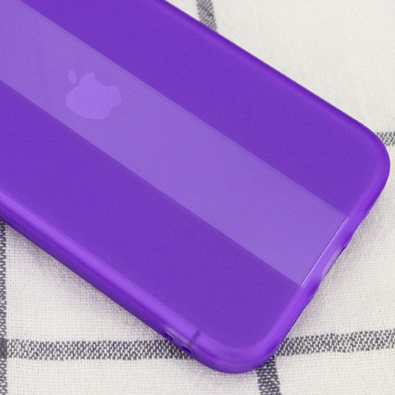 Фото Чохол TPU Glossy Line Full Camera на Apple iPhone 12 Pro (6.1") (Бузковий) на vchehle.ua