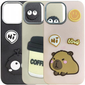 Чехол TPU Leather Toys для Apple iPhone 14 Pro (6.1")