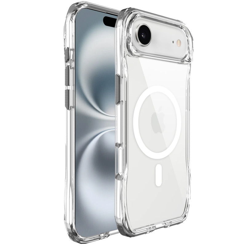 Чехол TPU Octagon with Magnetic Safe для Apple iPhone 17 Air (6.5") (Clear)