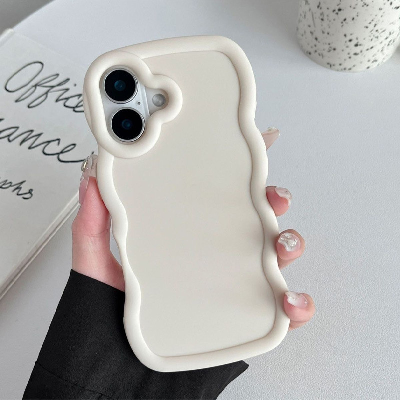 Фото Чехол TPU Ripple для Apple iPhone 16 (6.1") (Antique White) на vchehle.ua