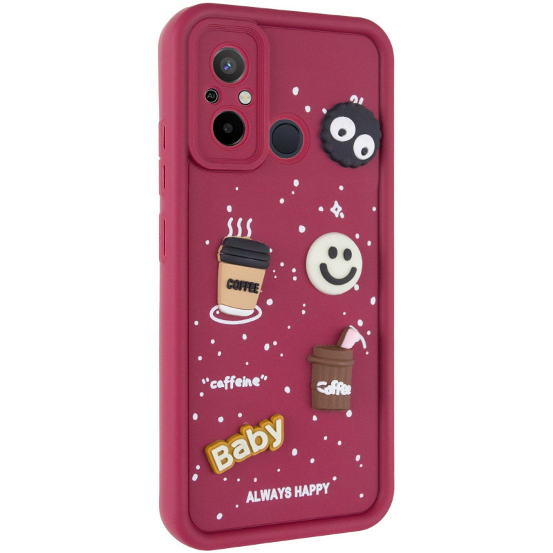 Чехол TPU Toys Case для Xiaomi Redmi 12C / Poco C55 (Red / Always Happy)
