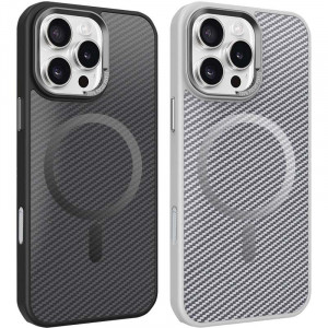 Чохол TPU+PC Carbon Mirage with Magnetic safe на Apple iPhone 16 Pro Max (6.9")