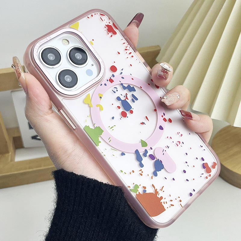 Фото Чехол TPU+PC Flush with Magnetic Safe для Apple iPhone 15 Pro Max (6.7") (Baby pink) на vchehle.ua