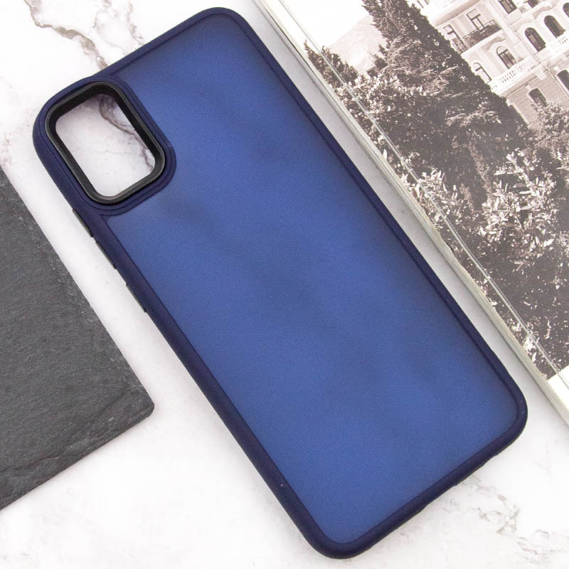 Чехол TPU+PC Lyon Frosted для Samsung Galaxy A07 (Navy Blue) в магазине vchehle.ua