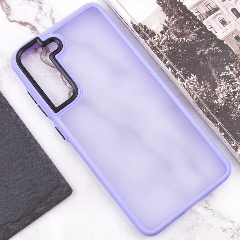 Чохол TPU+PC Lyon Frosted на Samsung Galaxy S21 FE (Purple) в магазині vchehle.ua