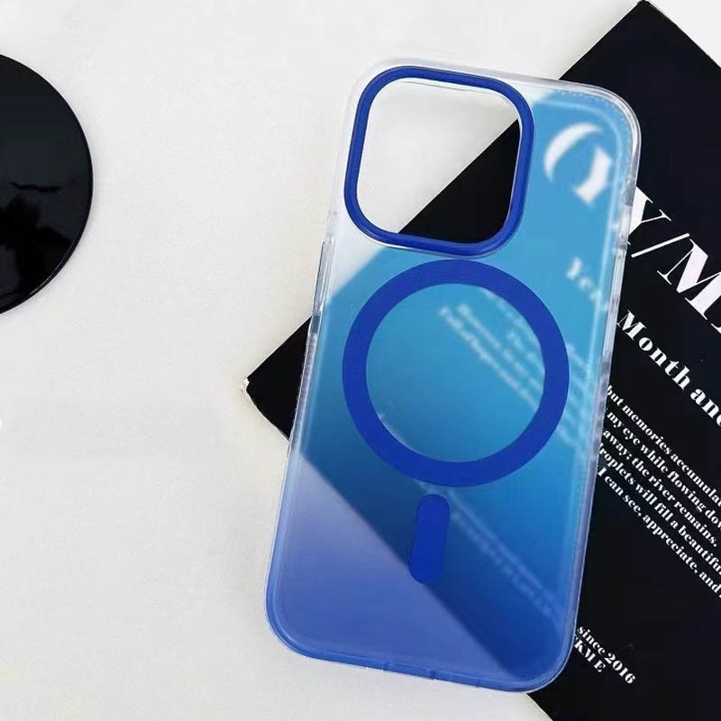 Фото Чехол TPU+PC Phantom with Magnetic Safe для Apple iPhone 16 Pro (6.3") (Blue) в магазине vchehle.ua