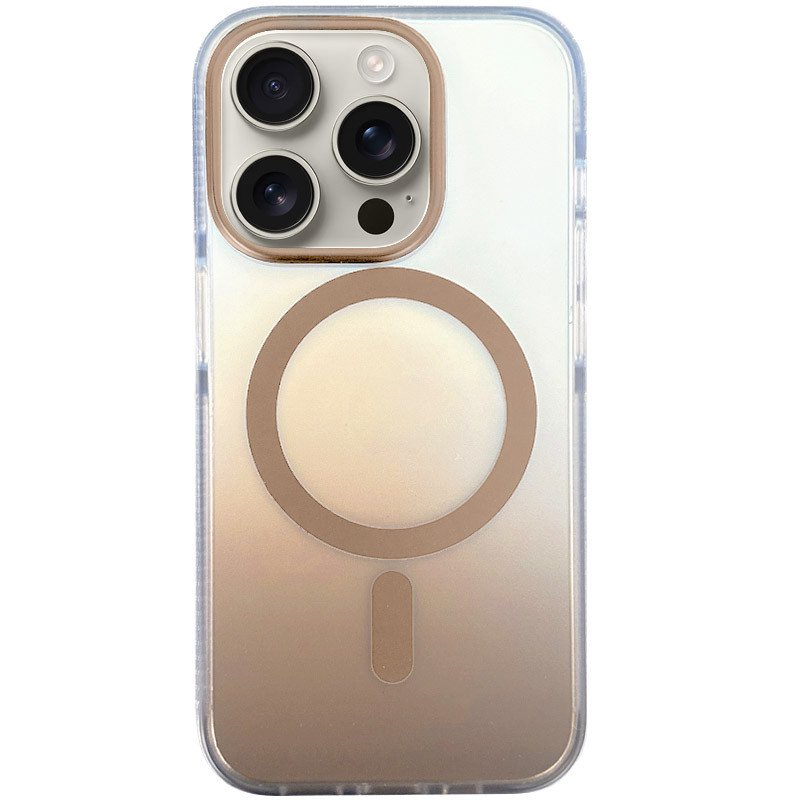 Чехол TPU+PC Phantom with Magnetic Safe для Apple iPhone 16 Pro (6.3") (Golden)