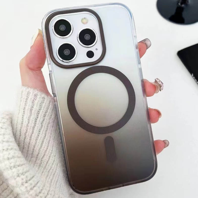 Фото Чехол TPU+PC Phantom with Magnetic Safe для Apple iPhone 16 Pro (6.3") (Grey) на vchehle.ua