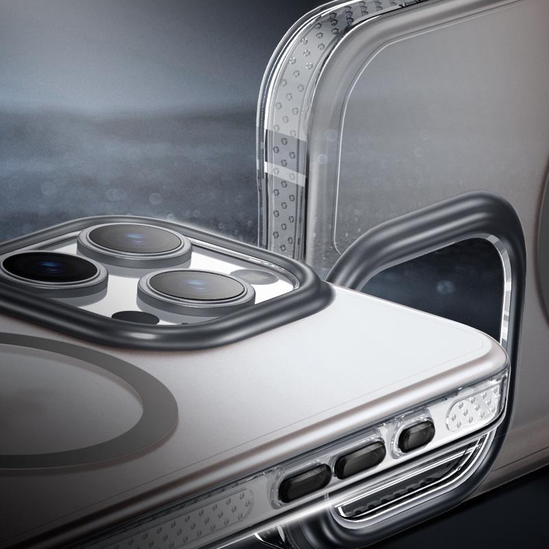 Фото Чохол TPU+PC Shadow with Magnetic Safe на Apple iPhone 14 Pro (6.1") (Gray) в маназині vchehle.ua
