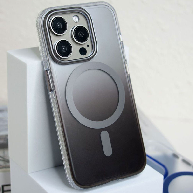 Замовити Чохол TPU+PC Shadow with Magnetic Safe на Apple iPhone 14 Pro (6.1") (Gray) на vchehle.ua