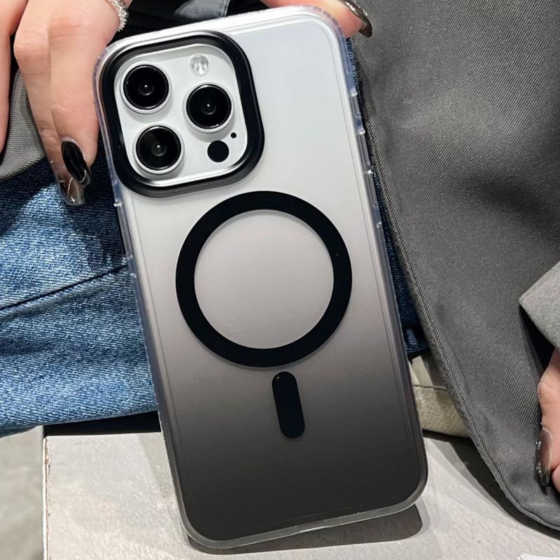 Замовити Чохол TPU+PC Shadow with Magnetic Safe на Apple iPhone 14 Pro Max (6.7") (Black) на vchehle.ua