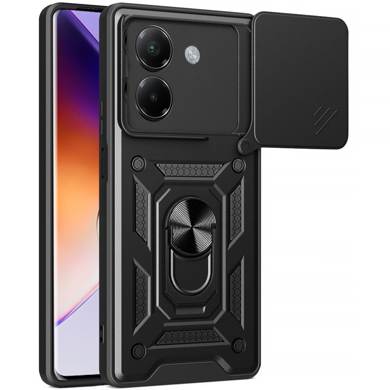 Удароміцний чохол Ummi Camshield Serge Ring на Xiaomi Poco F7 (Чорний)