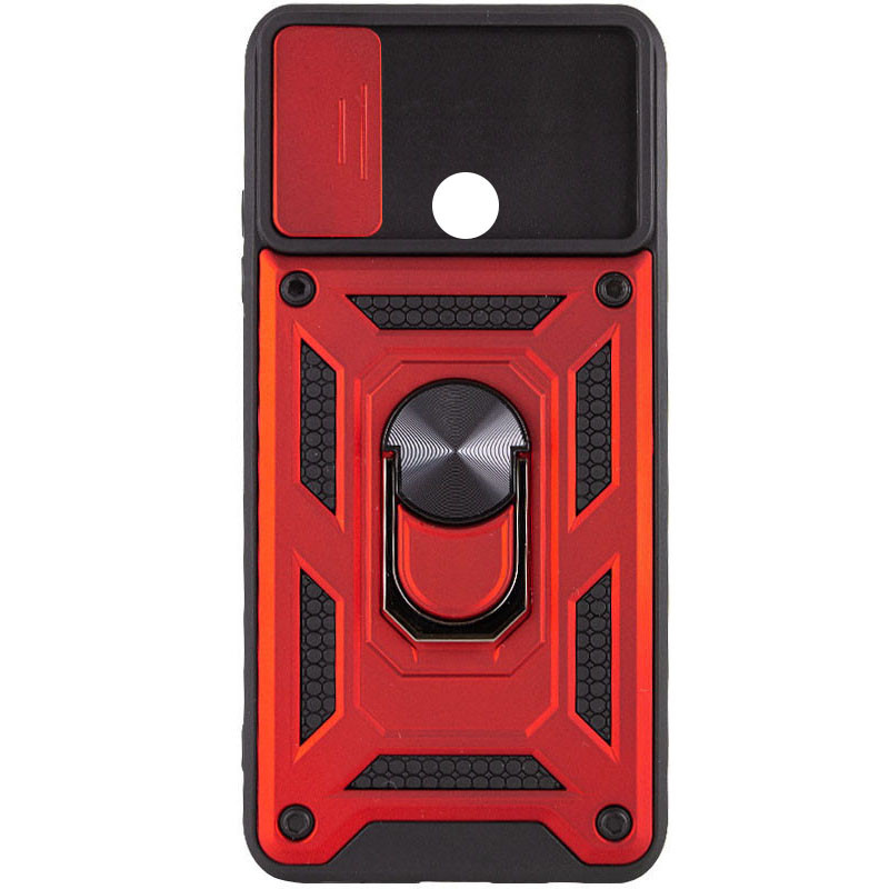 Фото Ударопрочный чехол Ummi Camshield Serge Ring для Xiaomi Redmi 9C / Redmi 10A (Красный / Red) на vchehle.ua