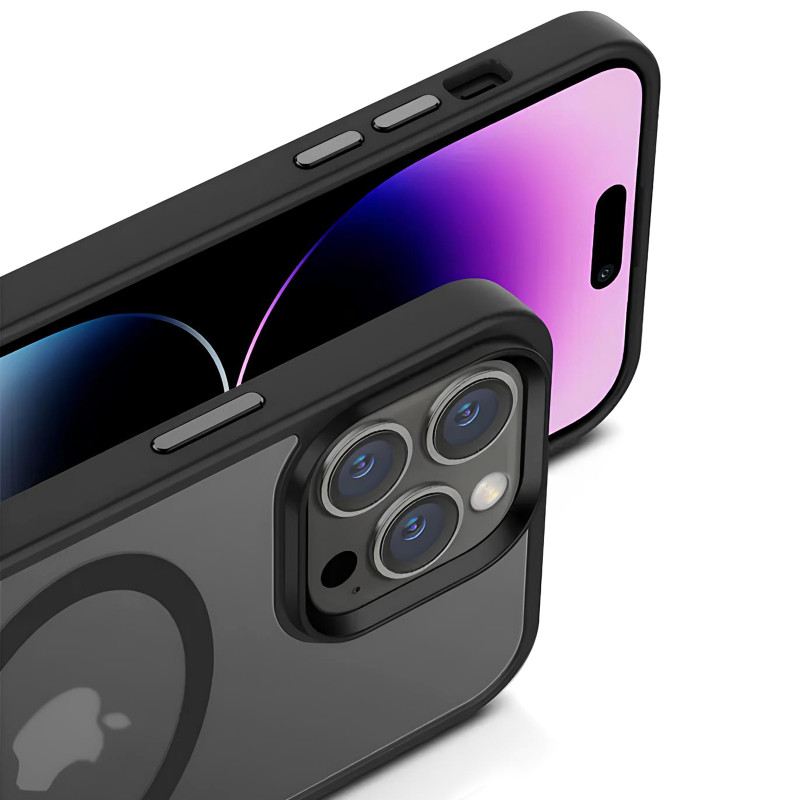 Фото Чехол Ummi Colorful with Magnetic Safe для Apple iPhone 15 Pro Max (6.7") (Черный / Black) в магазине vchehle.ua