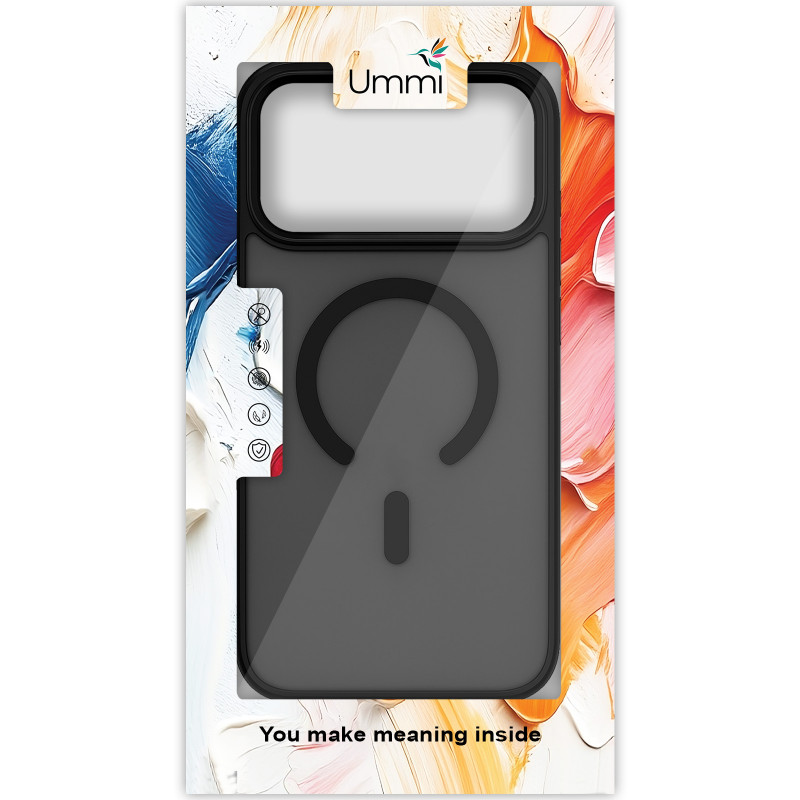 Заказать Чехол Ummi Colorful with Magnetic Safe для Apple iPhone 17 Pro Max (6.9") (Черный / Black) на vchehle.ua