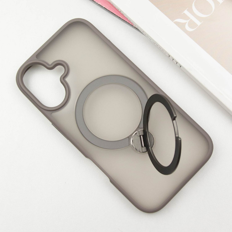 Фото Чехол Ummi Colorful with Magnetic Safe HQ Ring для Apple iPhone 16 (6.1") (Grey) в магазине vchehle.ua