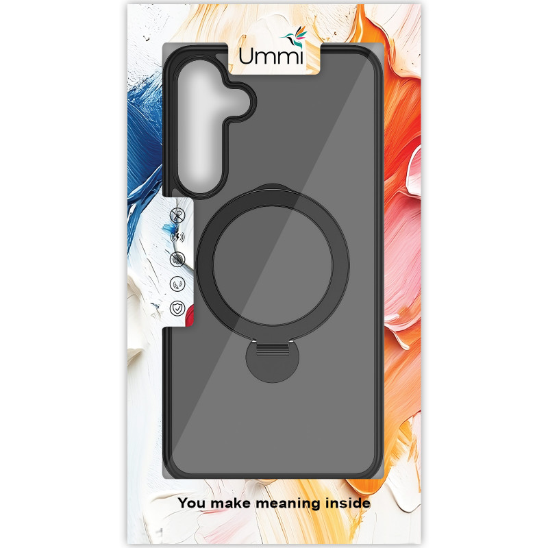 Чохол Ummi Colorful with Magnetic Safe HQ Ring на Samsung Galaxy S25+ (Black) в магазині vchehle.ua