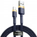 Дата кабель Baseus Cafule USB to Lightning 2.4A (1m) (CALKLF-B) (Золотий / Синій)