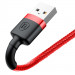 Фото Дата кабель Baseus Cafule USB to Lightning 1.5A (2m) (CALKLF-C) (Червоний / Чорний) на vchehle.ua