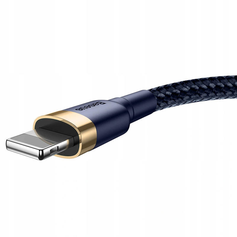 Фото Дата кабель Baseus Cafule USB to Lightning 1.5A (2m) (CALKLF-C) (Сірий / Чорний) на vchehle.ua