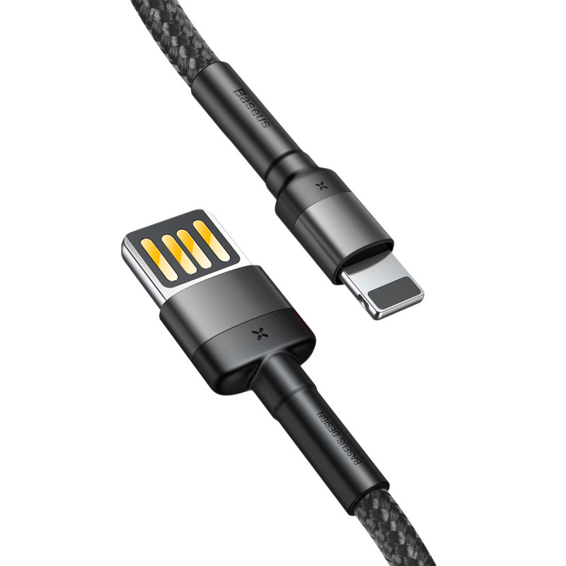 Дата кабель Baseus Cafule USB to Lightning Special Edition 2.4A (1m) (CALKLF-G) (Серый)