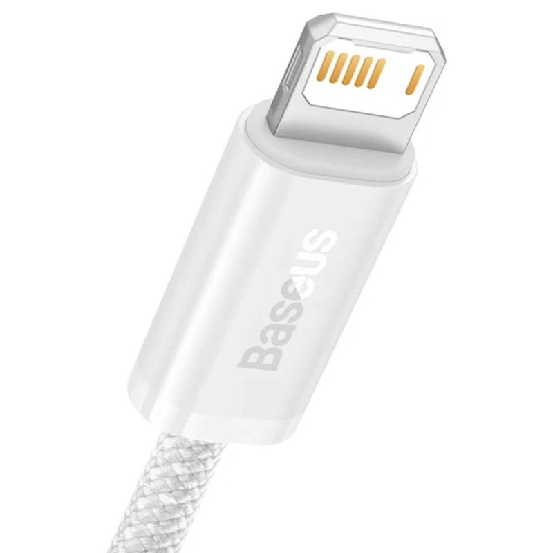 Фото Дата кабель Baseus Dynamic Series USB to Lightning 2.4A (1m) (CALD000402) (White) на vchehle.ua