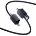 Фото Дата кабель Baseus Versatile Two-for-Two USB/Type-C to Type-C/Lightning 60W (0.6m) (P10383000) (Cosmic Black) на vchehle.ua