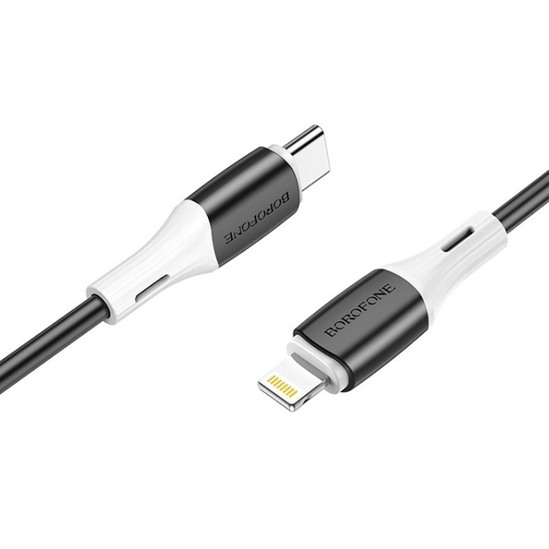 Фото Дата кабель Borofone BX79 Type-C to Lightning (1m) (Черный) на vchehle.ua
