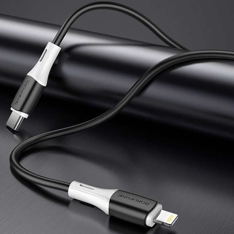 Фото Дата кабель Borofone BX79 Type-C to Lightning (1m) (Черный) в магазине vchehle.ua