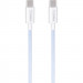 Дата кабель Gelius iCable GP-UCN010 Type-C to Type-C 60W (1.2m) (Light Blue)