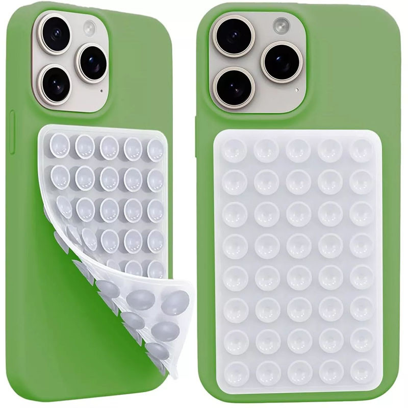 Тримач-присоска для телефону Double Side Silicone 100*64мм (White)