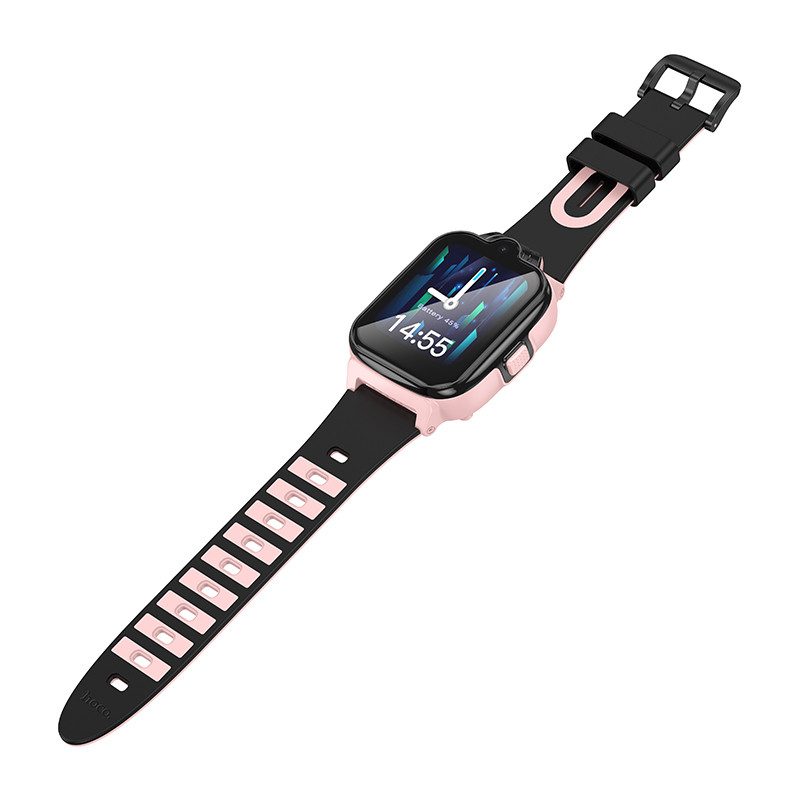 Фото Детские cмарт-часы Hoco Y104 4G (Pink) на vchehle.ua