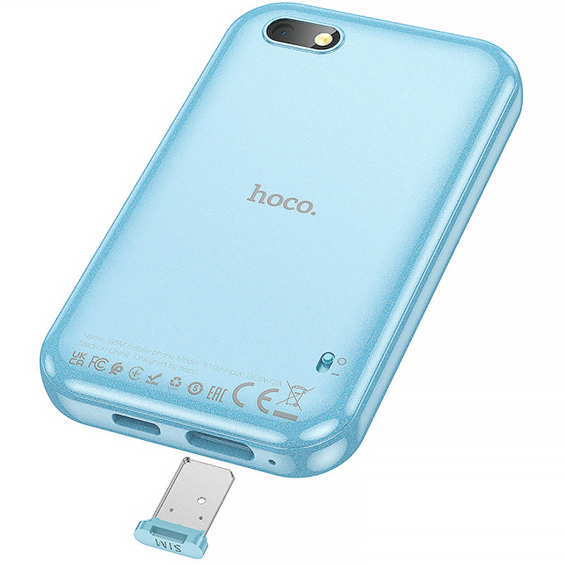 Фото Детский мобильный телефон Hoco Y102 2G 800mAh 2.8" + SIM 2G (Blue) на vchehle.ua