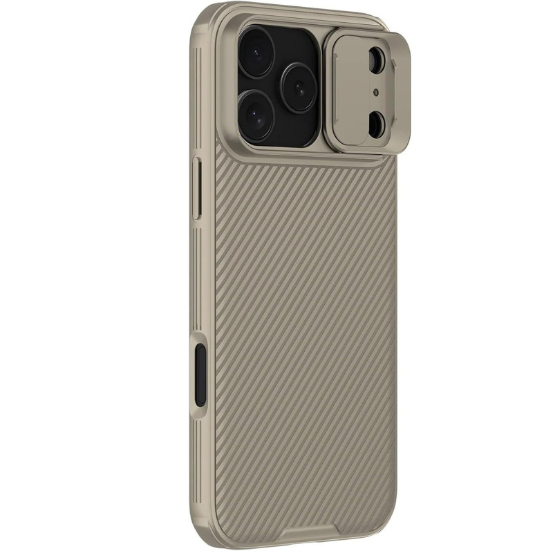 Карбоновая накладка Nillkin CamShield Pro для Apple iPhone 17 Pro Max (6.9") (Gold)