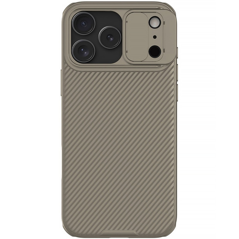 Фото Карбоновая накладка Nillkin CamShield Pro для Apple iPhone 17 Pro Max (6.9") (Gold) на vchehle.ua