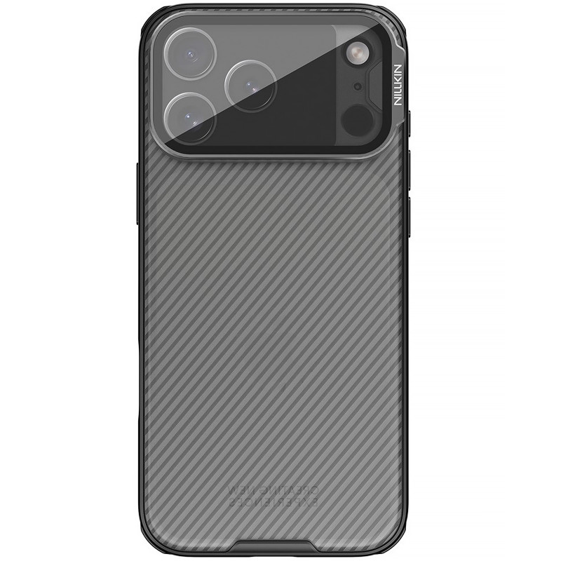 Фото Карбоновая накладка Nillkin Camshield Prop для Apple iPhone 17 Pro Max (6.9") (Transparent black) на vchehle.ua