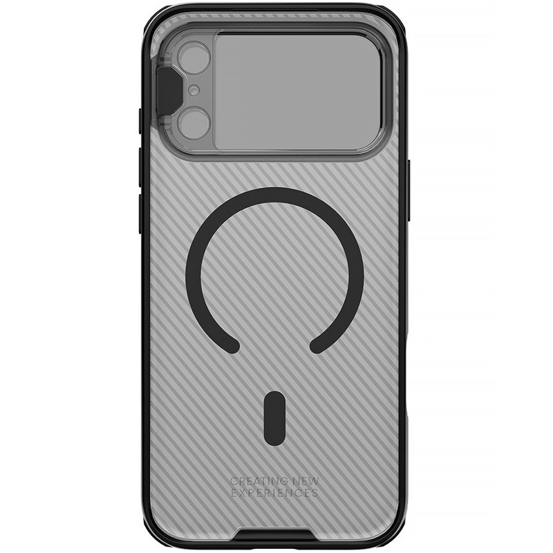Фото Карбонова накладка Nillkin Camshield Prop Magnetic на Apple iPhone 17 Pro Max (6.9") (Transparent black) в маназині vchehle.ua