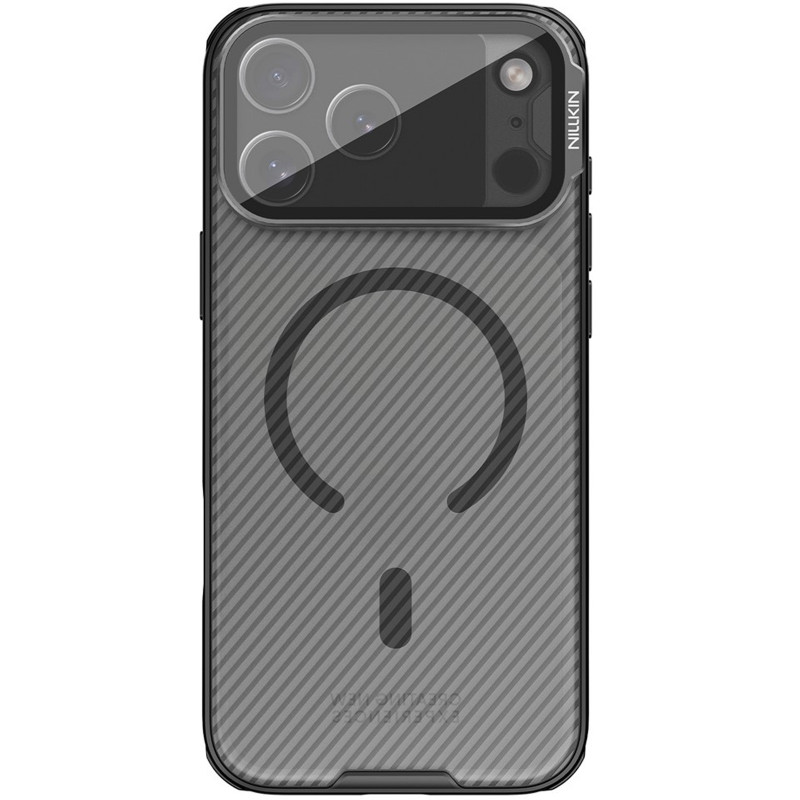 Карбоновая накладка Nillkin Camshield Prop Magnetic для Apple iPhone 17 Pro Max (6.9") (Transparent black) в магазине vchehle.ua