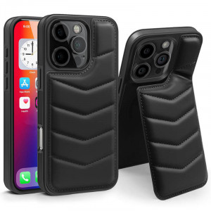 Кожаная накладка Puffer with Magnetic Safe для Apple iPhone 16 Pro Max (6.9")