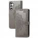 Купить Кожаный чехол-книжка Art Case с визитницей для Samsung Galaxy A25 5G (Серый) на vchehle.ua