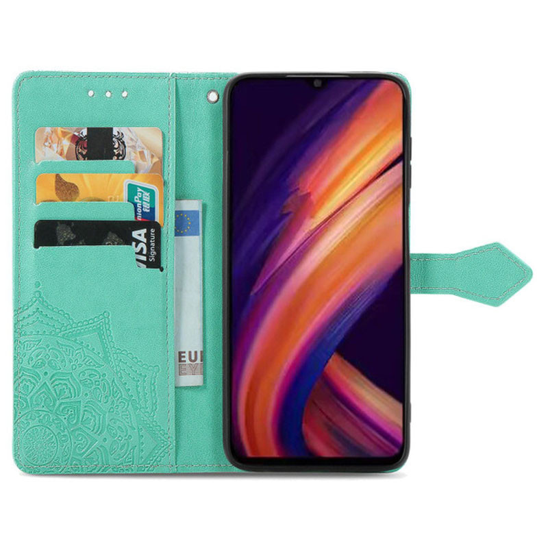 Кожаный чехол-книжка Art Case с визитницей для Samsung Galaxy M15 5G (Бирюзовый) в магазине vchehle.ua