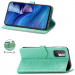 Шкіряний чохол-книжка Art Case з візитницею на Xiaomi Redmi Note 10 5G / Poco M3 Pro (Бірюзовий) в магазині vchehle.ua