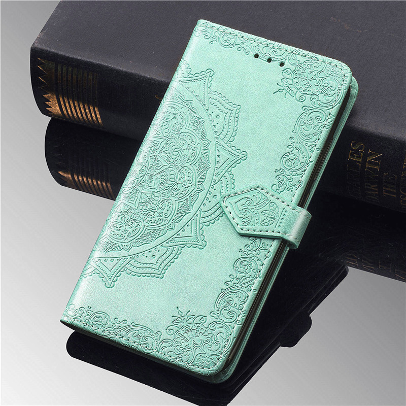 Купить Кожаный чехол-книжка Art Case с визитницей для ZTE Blade A51 (Бирюзовый) на vchehle.ua