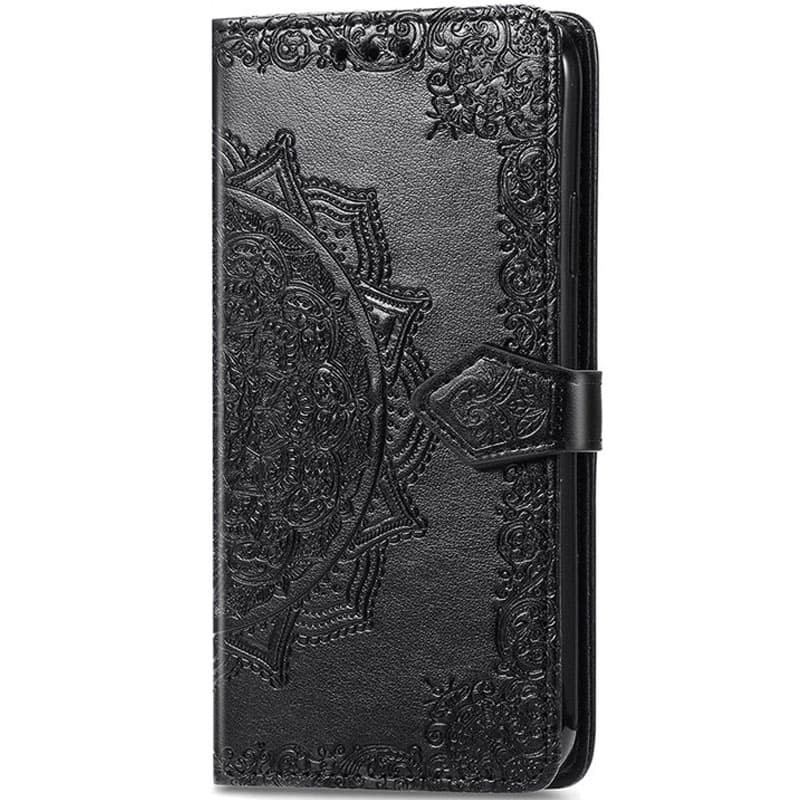Кожаный чехол-книжка Art Case с визитницей для ZTE Blade A51 (Черный)