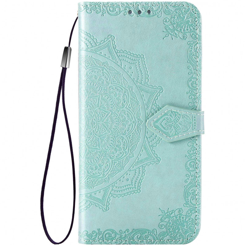 Кожаный чехол-книжка Art Case с визитницей для ZTE Blade A7 Fingerprint (2020) (Бирюзовый)
