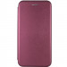 Кожаный чехол-книжка Classy для Motorola Moto G14 (Бордовый)