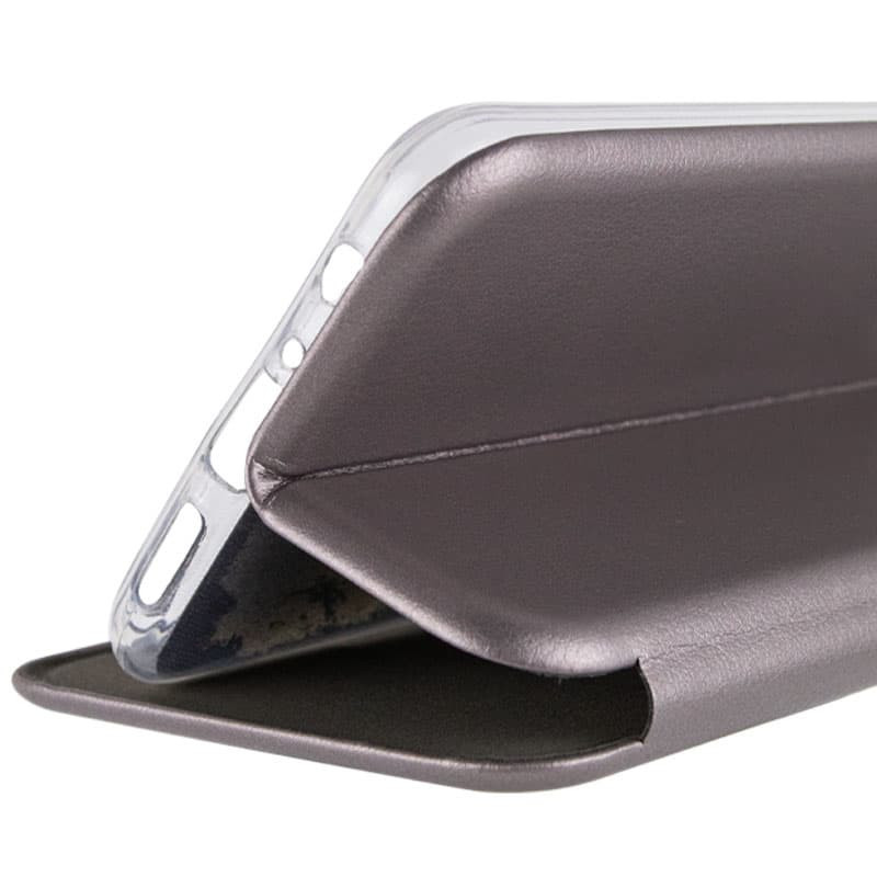 Фото Кожаный чехол-книжка Classy для Motorola Moto G14 (Серый) в магазине vchehle.ua