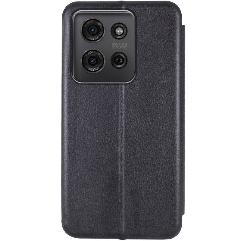 Фото Шкіряний чохол-книжка Classy на Motorola Moto G75 5G (Чорний) на vchehle.ua